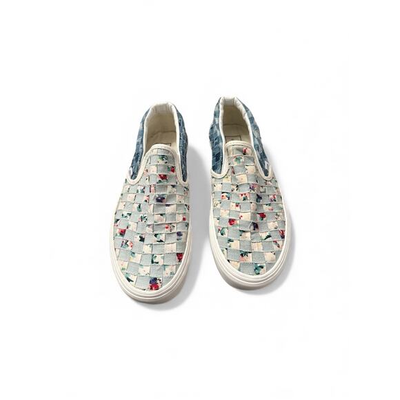 Women's Vans Classic Slip-On Stackfoam VN0A7Q5RB12 Quilted Denim Size 8.0 - Picture 3 of 8